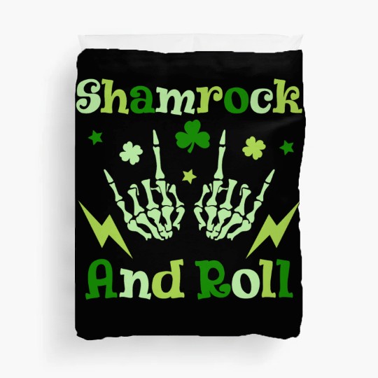 St Patrick s Shamrock And Roll St Patrick s Day Duvet Covers