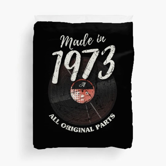50 Years Vintage 1973 Retro 50th Birthday Duvet Covers