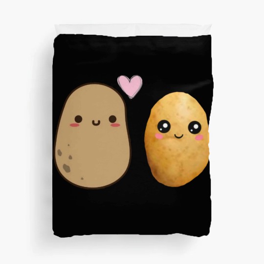 I love you potato Duvet Covers