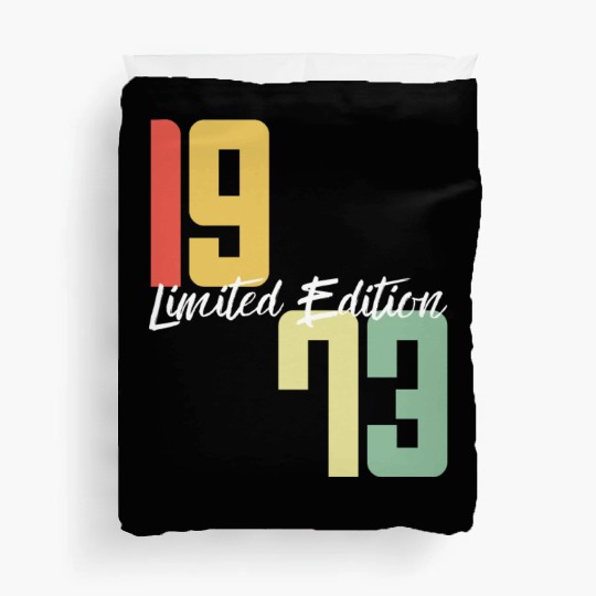 50 Years Vintage 1973 Retro 50th Birthday Duvet Covers
