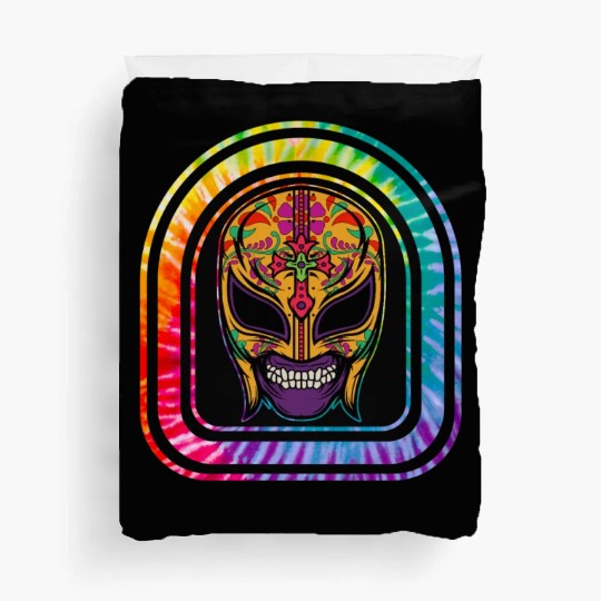 Dia De Los Muertos Duvet Covers, Lucha Libre El Santo