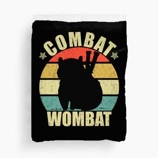 Combat Wombat For A Wombats Lover Duvet Covers