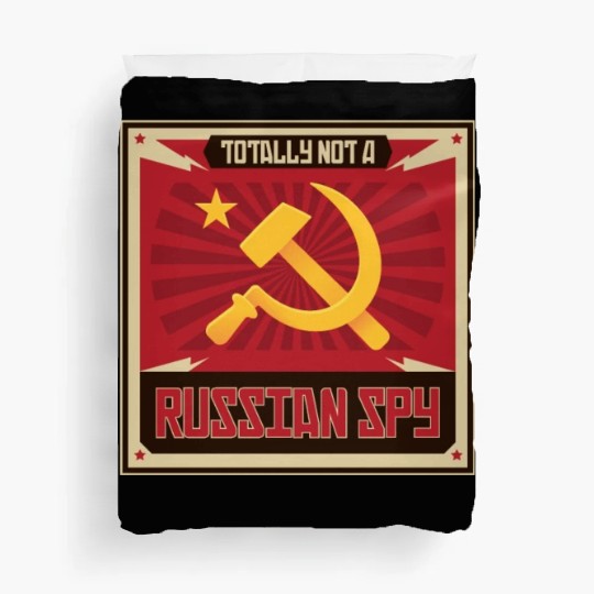 Funny Russian Spy USSR Soviet Union Russia Hammer Duvet Covers