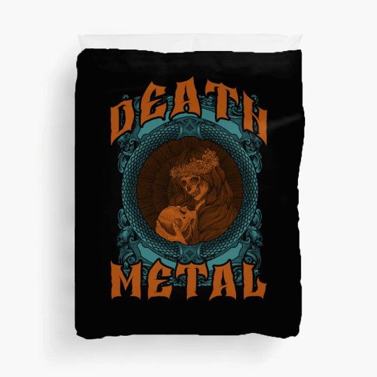 Goth Rock Satan Unicorn Festivals Death Metal Duvet Covers