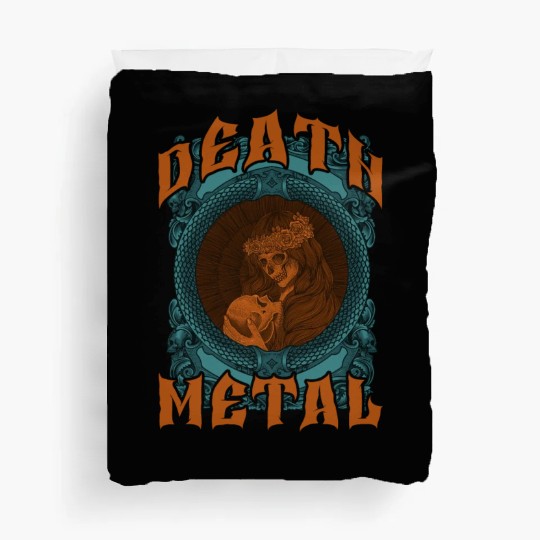 Goth Rock Satan Unicorn Festivals Death Metal Duvet Covers