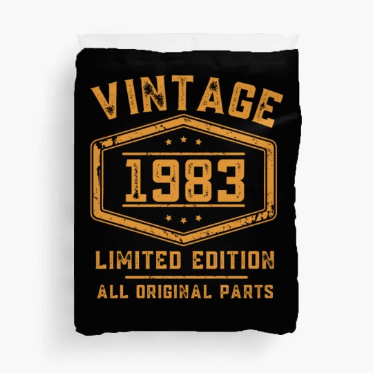 40 Years Vintage 1983 Retro 40th Birthday Duvet Covers