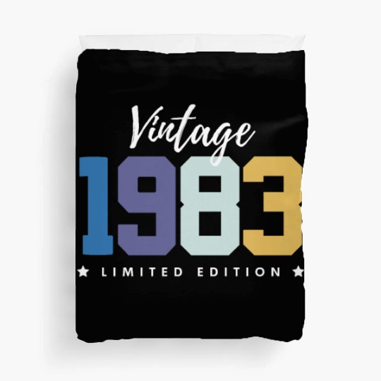 40 Years Vintage 1983 Retro 40th Birthday Duvet Covers