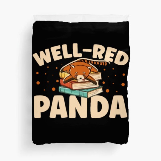 Well-Red Panda Zookeeper Zoogoer Wildlife Bookworm Duvet Covers