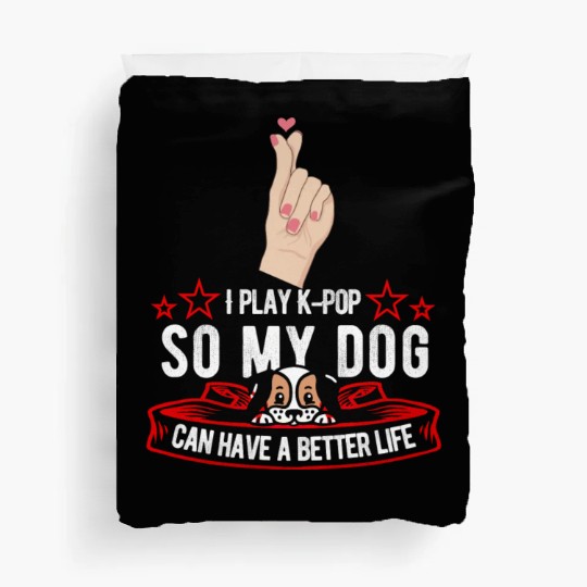 K Pop Dog Duvet Covers