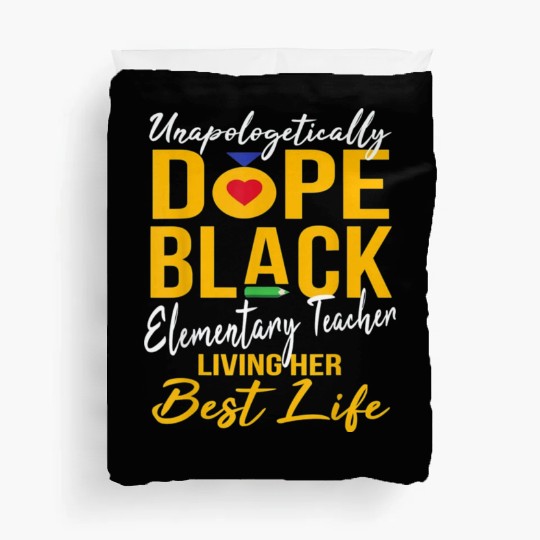 elementary teacher Afro Pride Duvet Covers