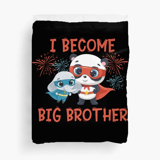 Big brother super hero panda elephant Duvet Covers