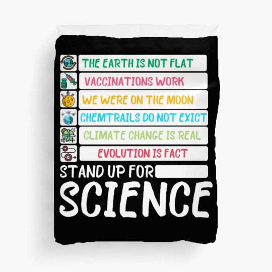 Earth Day Stand Up For Science Science Fiction Day Duvet Covers