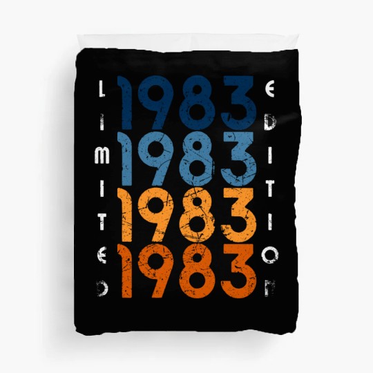 40 Years Vintage 1983 Retro 40th Birthday Duvet Covers