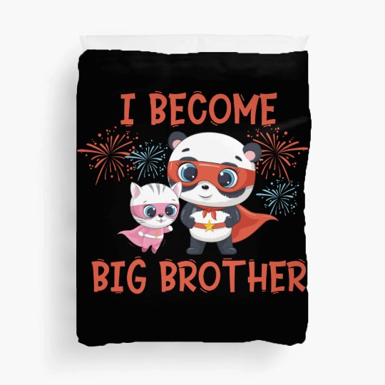 Big brother super hero panda cat 2023 Duvet Covers