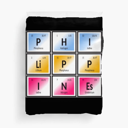 Philippines | Periodic Table of Elements Duvet Covers