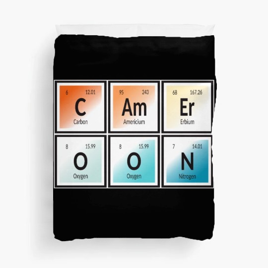 Cameroon | Periodic Table of Elements Duvet Covers