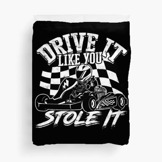 Go Kart Racer Pit Crew Car Racing Karting Duvet Covers