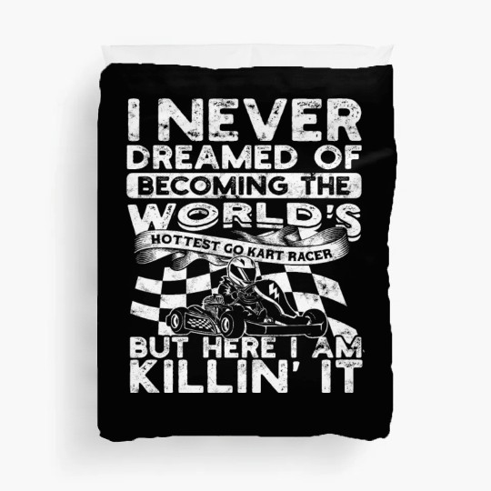 Go Kart Racer Pit Crew Car Racing Karting Duvet Covers