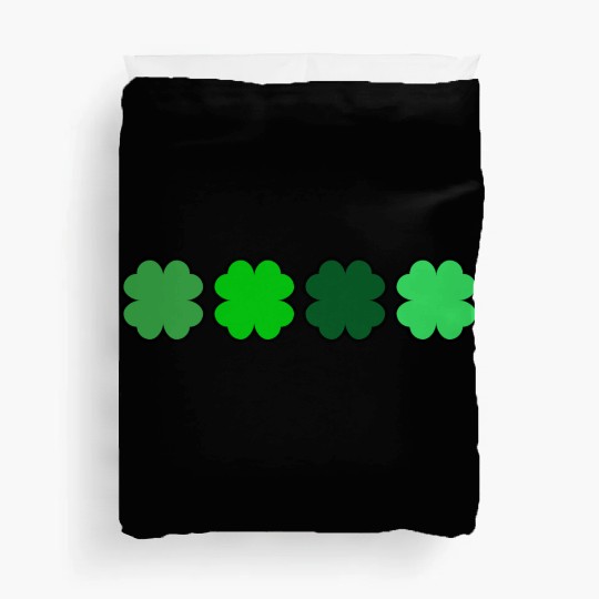 Four Leaf Clover Lucky Motif Duvet Covers