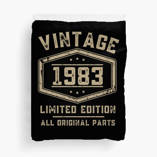 40 Years Vintage 1983 Retro 40th Birthday Duvet Covers