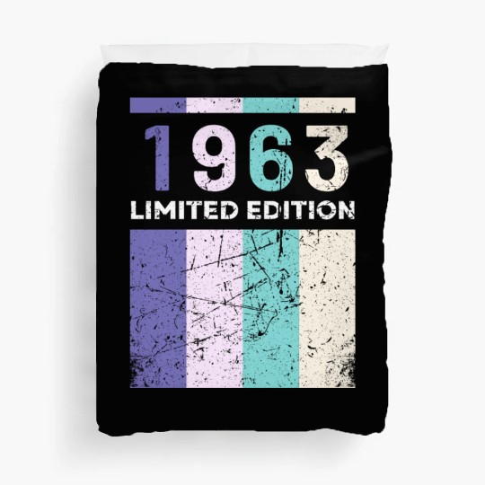 60 Years Vintage 1963 Retro 60th Birthday Duvet Covers