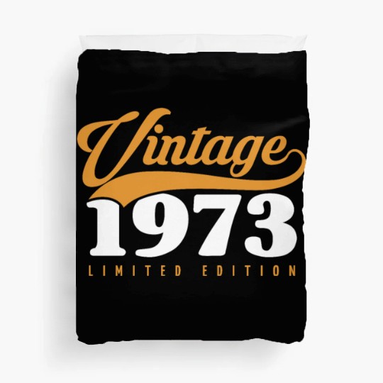 50 Years Vintage 1973 Retro 50th Birthday Duvet Covers