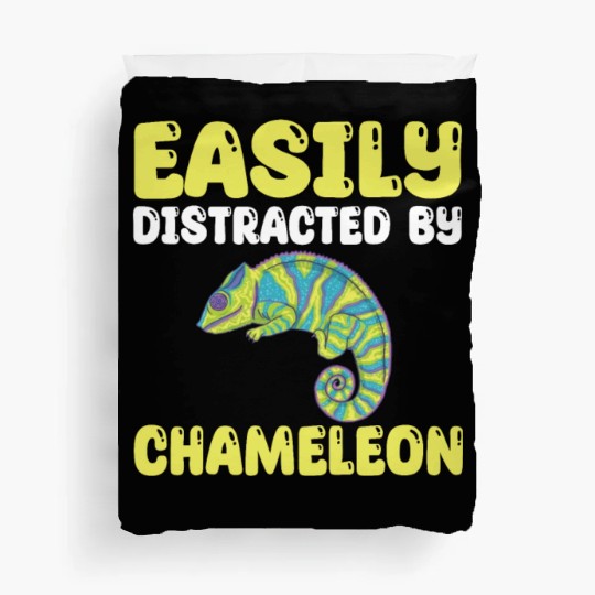 Funny Chameleon Lover Quote Duvet Covers