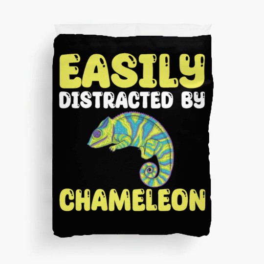 Funny Chameleon Lover Quote Duvet Covers
