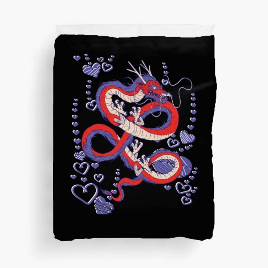 Cooler Japanese dragon Duvet Covers