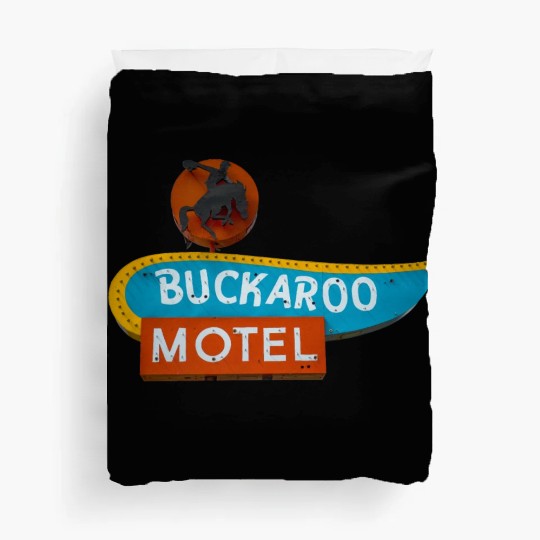 Buckaroo Motel Sign Route 66 Tucumcari New Mexico Duvet Covers