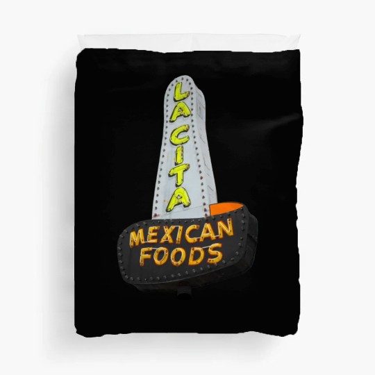 La Cita Mexican Foods Route 66 Tucumcari NM Duvet Covers