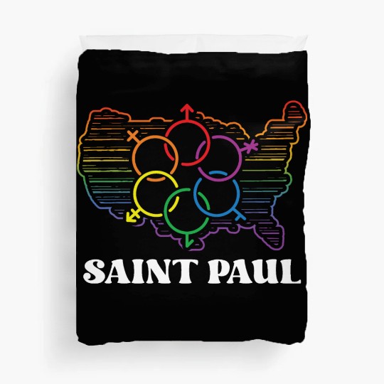 Saint Paul Pride Flag Pride Month LGBTQ Flag LGBT Duvet Covers