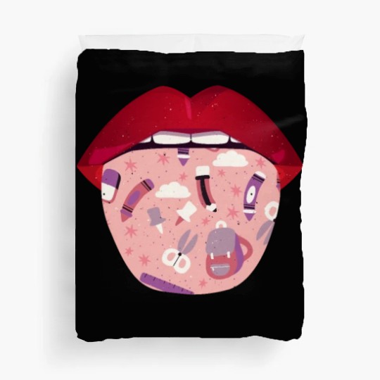 Daycare Teacher Lips Duvet Covers