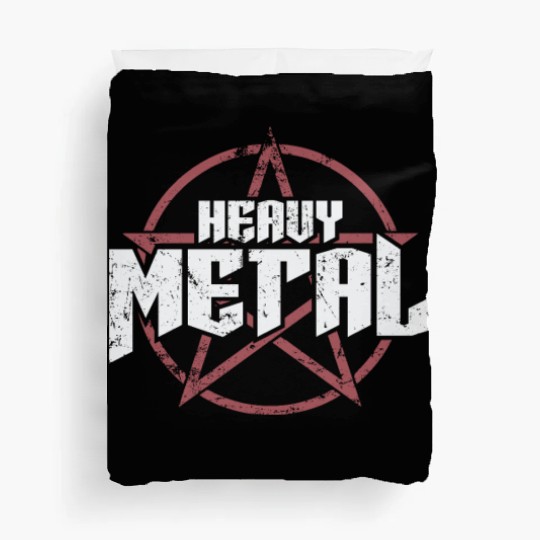 Heavy Metal Music Band Genre Bass Duvet Covers