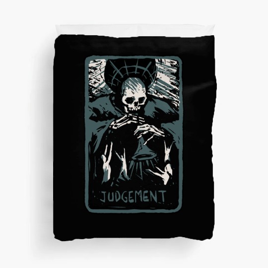 Judgement Skeleton Skull Tarot Card Duvet Covers
