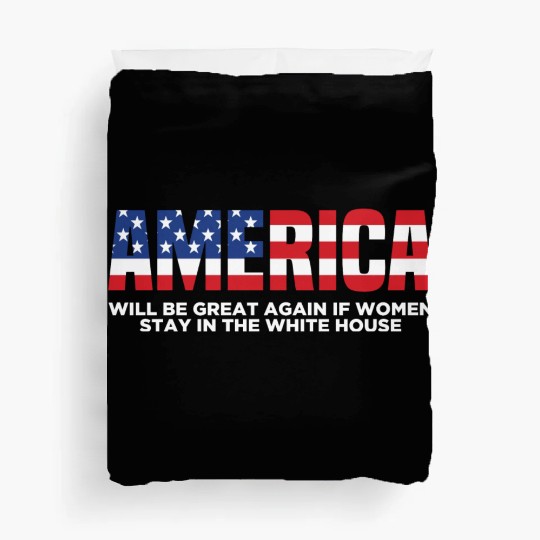 America Will Be Great Again Black Duvet Covers