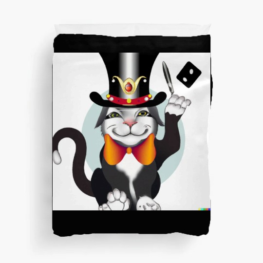 Cat joker Playing Cards | Gifts for Cat Lovers Duvet Covers