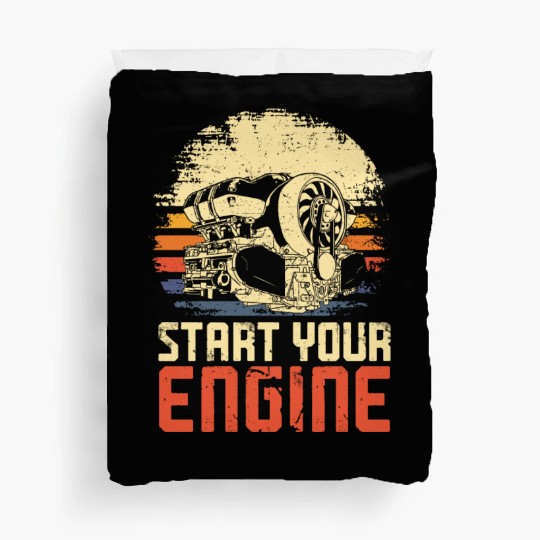 Drag Racing Race Car Retro Vintage Duvet Covers