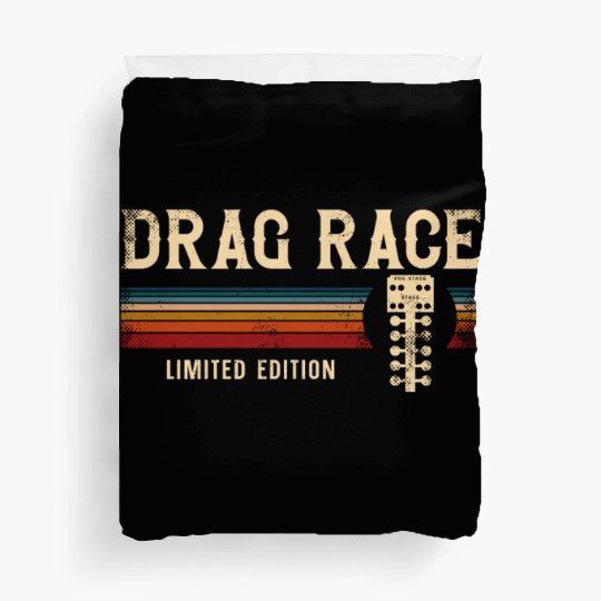 Drag Racing Race Car Retro Vintage Duvet Covers