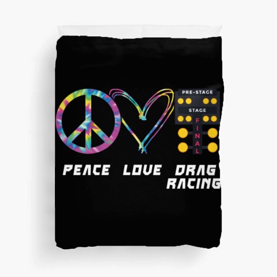 Drag Racing Race Car Girl Retro Duvet Covers