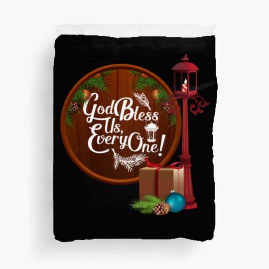 A Christmas Carol Charles Dickens God Bless Us Eve Duvet Covers