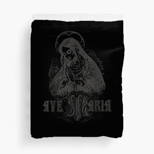 Ave Maria Schubert Latin Mass Blessed Mother Hail Duvet Covers