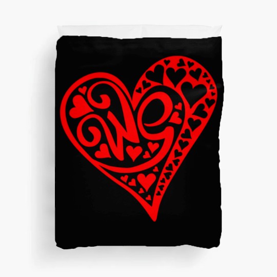 Galentines Day Red Heart We Valentines Day2 Duvet Covers