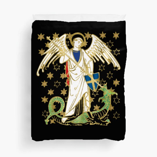 St. Michael the Archangel Icon Dragon Catholic Ang Duvet Covers
