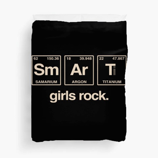 SMART GIRLS ROCK - Elements Periodic Table Duvet Covers