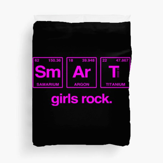 SMART GIRLS ROCK - Elements Periodic Table Duvet Covers