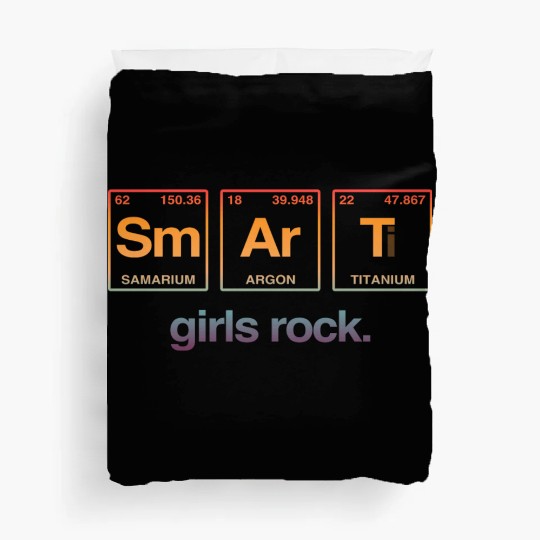 SMART GIRLS ROCK - Elements Periodic Table Duvet Covers
