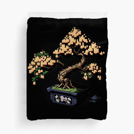 8 Bit Bonsai Tree Duvet Covers
