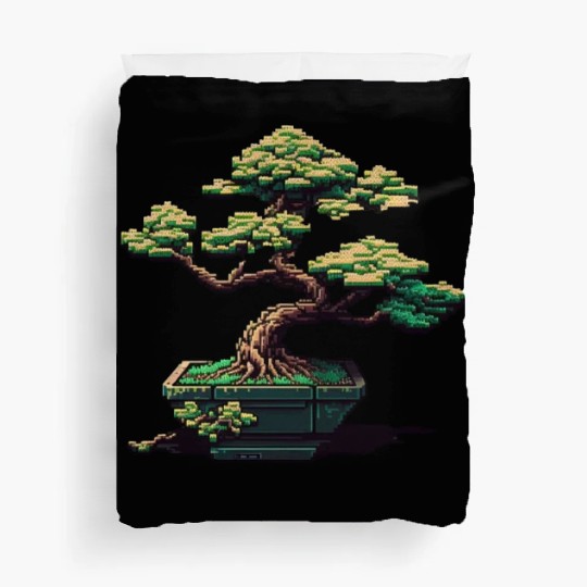 8 Bit Bonsai Tree Duvet Covers