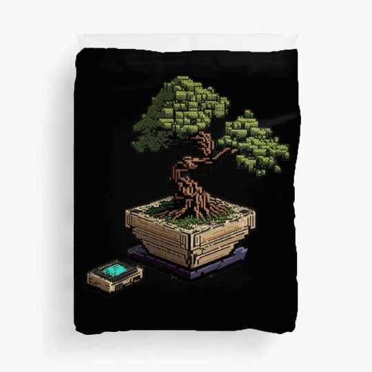 8 Bit Bonsai Tree Duvet Covers